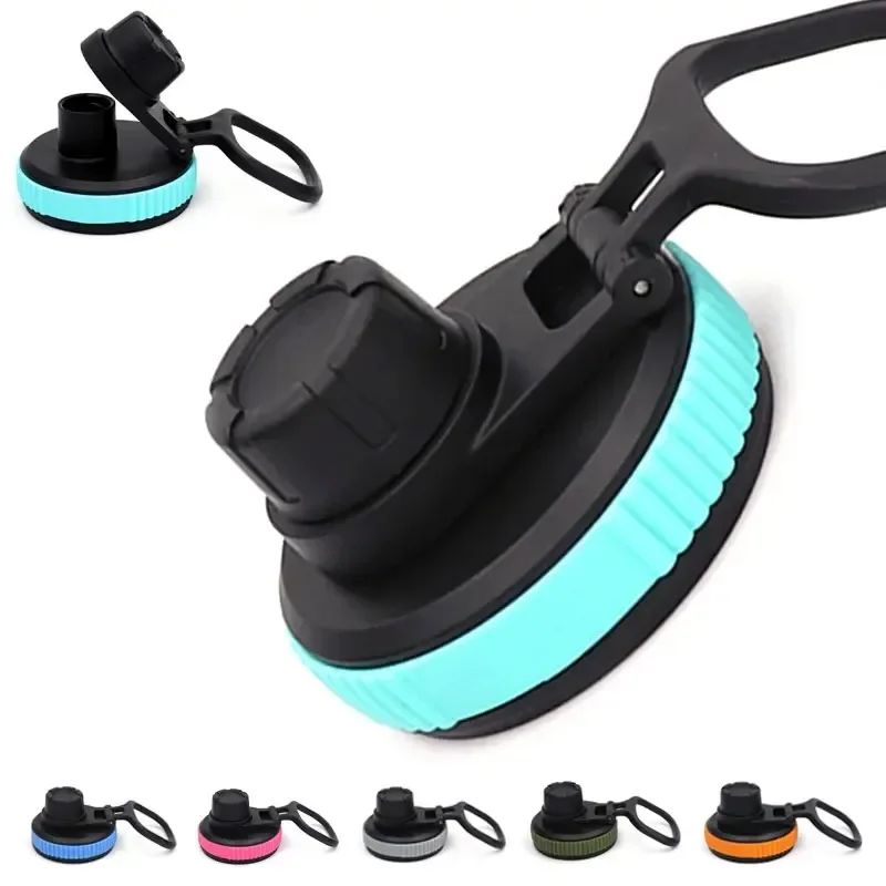 1PC Outdoor portable plastic cup lid sports kettle straw lid replacement wide mouth water bottle