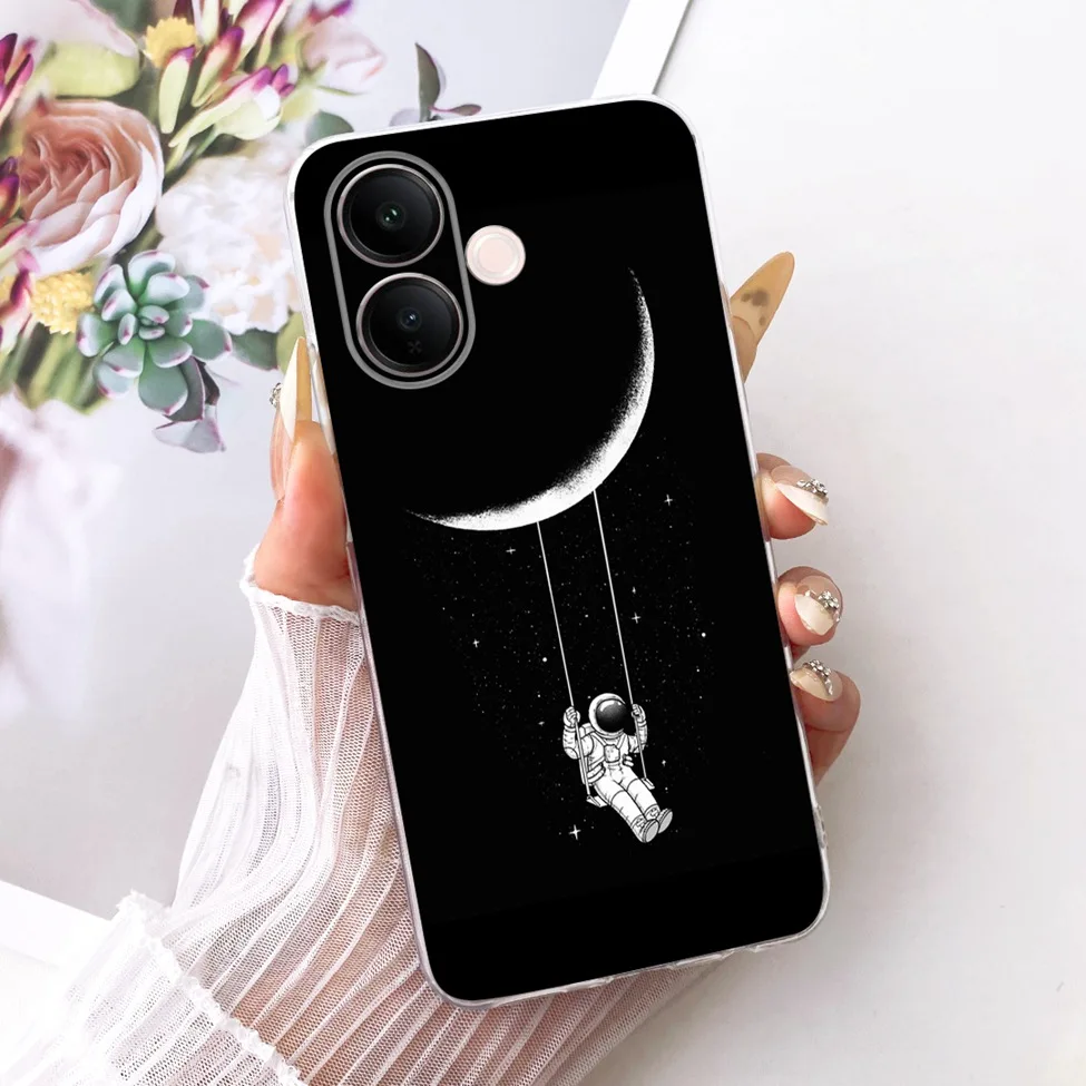 Clear Luxury Cute Cat & Butterfly Painted Case