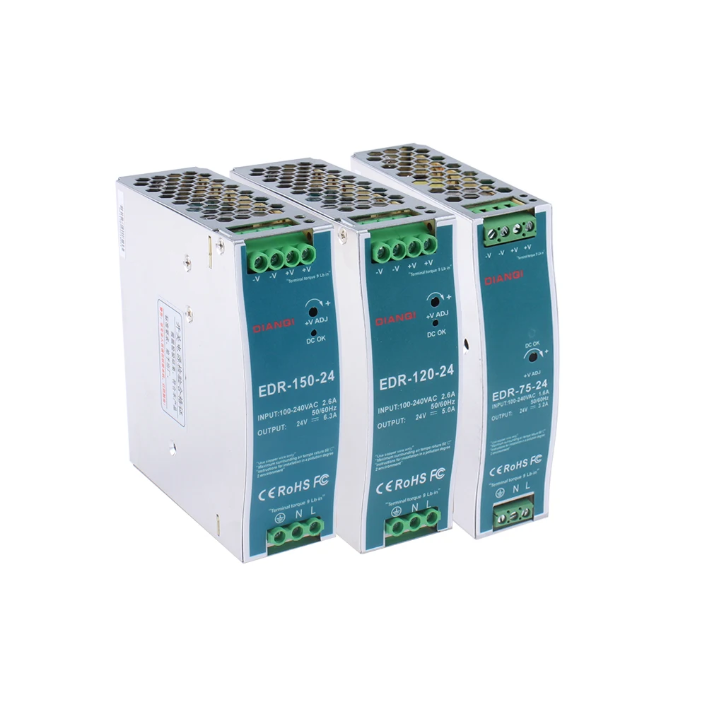 Импульсный источник питания с одним выходом Φ 75W 120W 150W 12V 24V 48V AC-DC светодиодный
