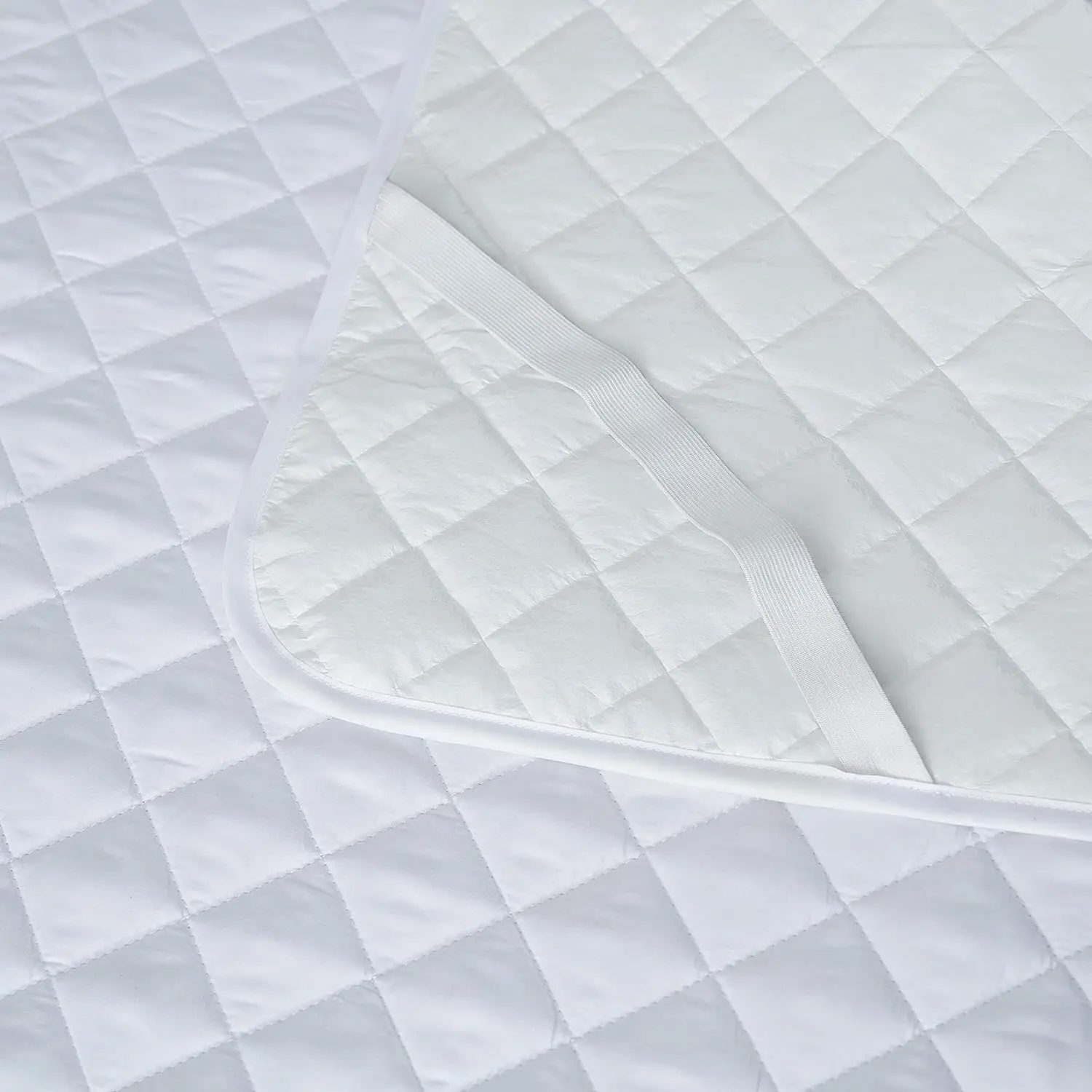 Quilted Waterproof Mattress Pad Cover with Straps - Soft & Washable