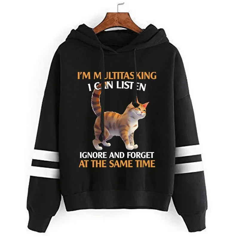 

Ginger Cat Hoodie Personality Streetwear Women Animal Lovers Oversized Hoodies Harajuku Jogging Sweatshirt Y2K Aesthetic Hoody