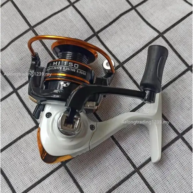 All Metal Spool Mini Fishing Reel Small Wheel Pocket 500 Size Spinning  Metal Wire Line Cup