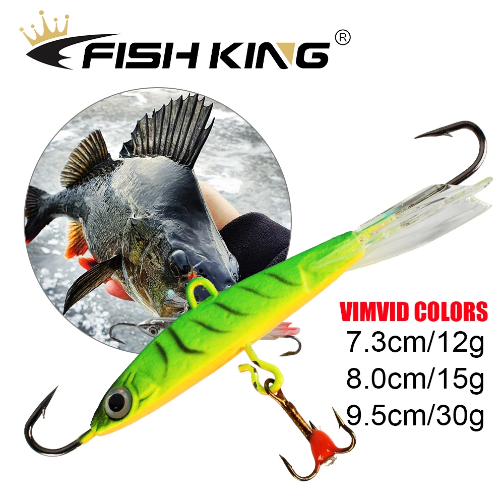 Fishking 1pcs Winter Ice Fishing Lure 12g 15g 30g Fishing Lure Artificial  Bait Wobbler Balancer For Fishing Carp Walleye Pike - Fishing Lures -  AliExpress