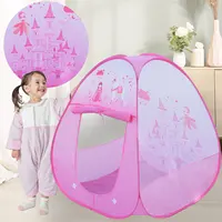 Children’s Tent Portable Foldable Folding Play Tent Baby Play House Large Girls Princess Prince Castle Outdoor Toy Kid Boy Gift