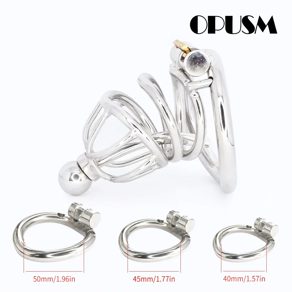 

BDSM Stainless Steel Metal Cock Cage Male Chastity Devices Spiked Penis Ring Chastity Cages For Men Bandage Sex Toy