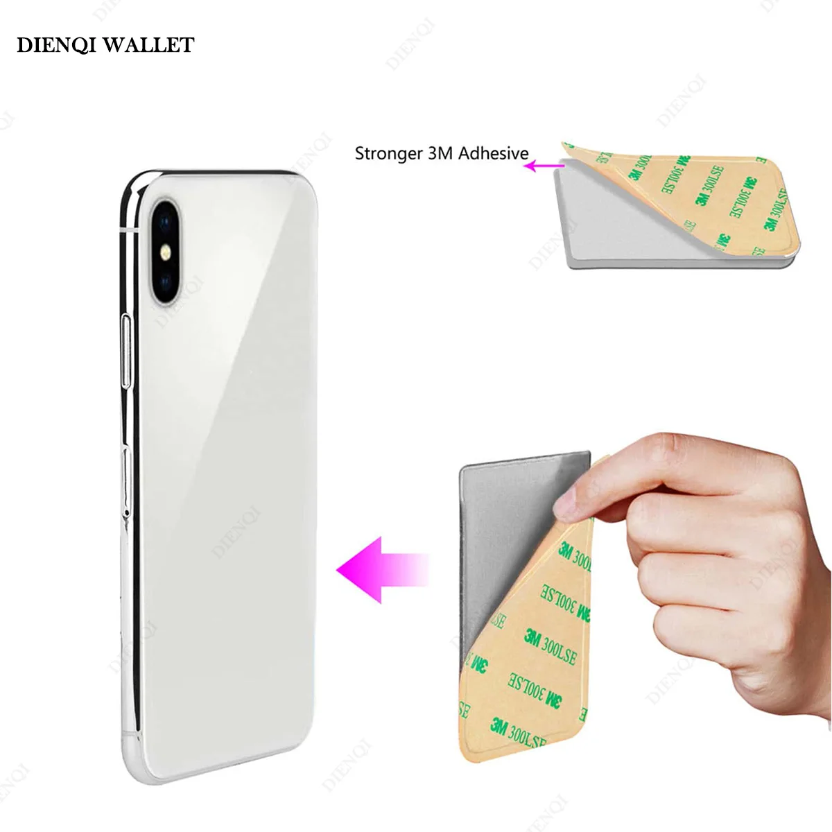 Phone Card Sticker Fashion Elastic Cloth Mobile Cell Phone Card Holder Money Clip Wallets Credit ID Cardholder Adhesive Pocket credit card holder,id card holder