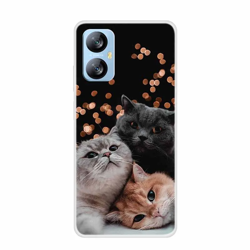 ZXLZKQ Cover per Blackview A52 Pro (6.50), Custodia per Telefono Ultrasottile Antiurto e Antigraffio, Morbido Silicone TPU Nero Protettiva Case per Blackview A52 Pro - DUO6
