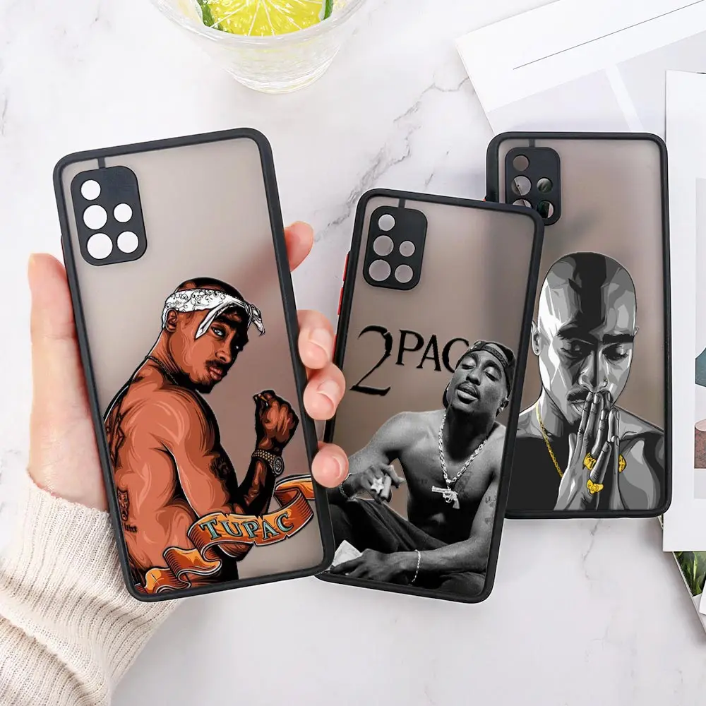 Custodia 2Pac Tupac Rapper Galaxy A53 5G Per Samsung A52 A52S A13 A14 A21S A23 A32 A33 A51 A71 A73 A53 Cover Trasparente Opaca