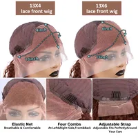 Vague de corps brun chocolat 13x6 HD dentelle avant perruques de cheveux humains 200 densité HD dentelle frontale perruques pour femmes perruques pré plumées cheveux 5