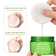 

BREYLEE 40pcs Salicylic Acid Cotton Tablets Oil Control Acne Pad Fades Acne Shrink Pores Wet Mask Not Irritating Skin Care