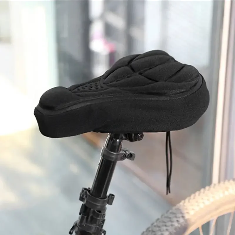 Cycling Bicycle Saddle Seat Cover Cushion 3D Padded Sponge Foam Comfortable Bicycle Accessory