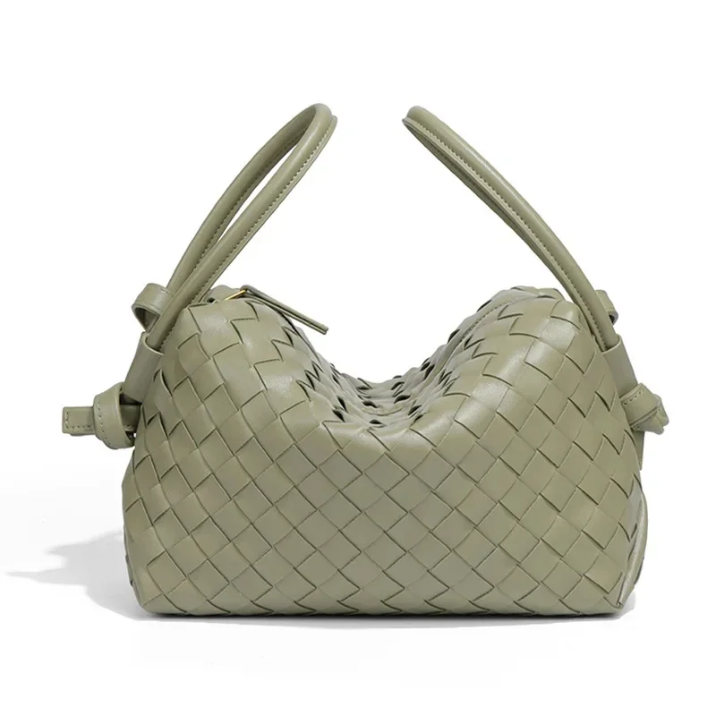 thumbnail image 1 of Bolso de mano para mujer nuevo diseño de nicho 2024, bolso tejido a mano versátil, bolso de cámara cruzado con un solo hombro único y moderno, 1 of 5