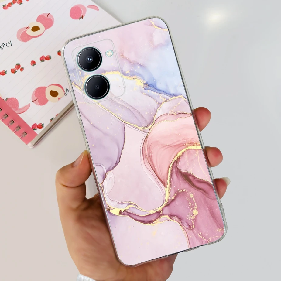 Stylish Painted Soft Silicone Back Cover – 6.5'' Phone Case