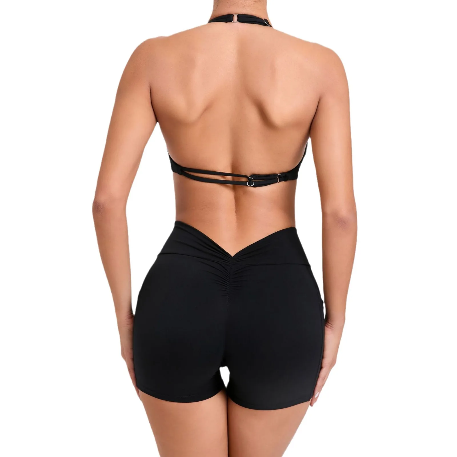 Sexy wo-piece Shockproof Sports Suits Women Gym Set Women Tracksuit Running Quick-Dry Sports Vest Female Fitness Yoga Set 3