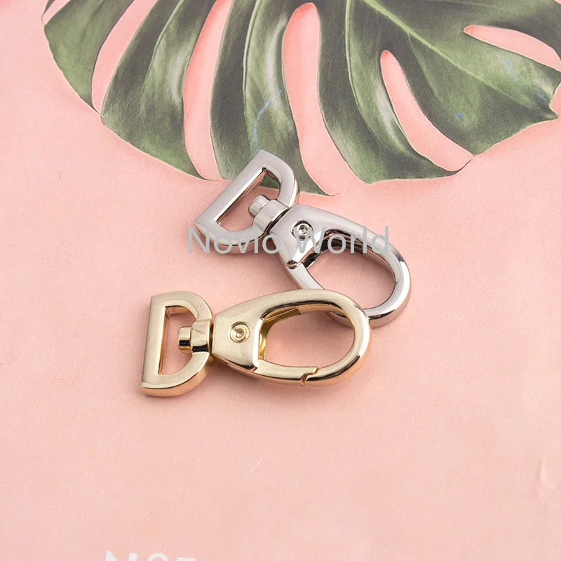 20-100pcs 41x13mm Gold Silver D Shape Buckles traveller hook for luxury bags