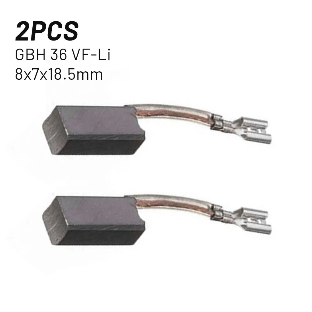 2Pcs 8x7x18.5mm Carbon Brush For Bosch GBH36V-LI GBH 36VF-LI GBH36 V SDS DRILLS H36 MA D35 Angle Grinder Electric Hammer Accs