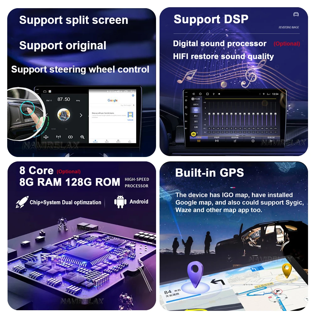 Android 13 Car Radio For Honda Insight 2009-2014 LHD RHD Multimedia Stereo Autoradio Navigation GPS Video Player Stereo Audio