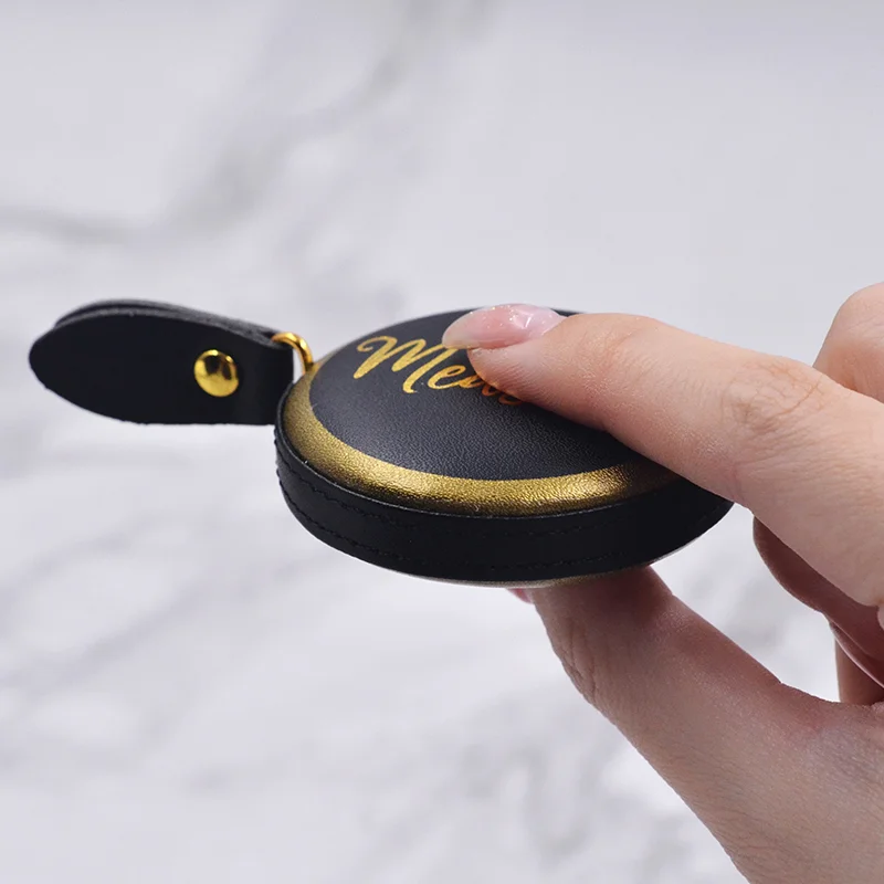 Portable PU Leather Mini Tape Measure for Sewing and Crafting