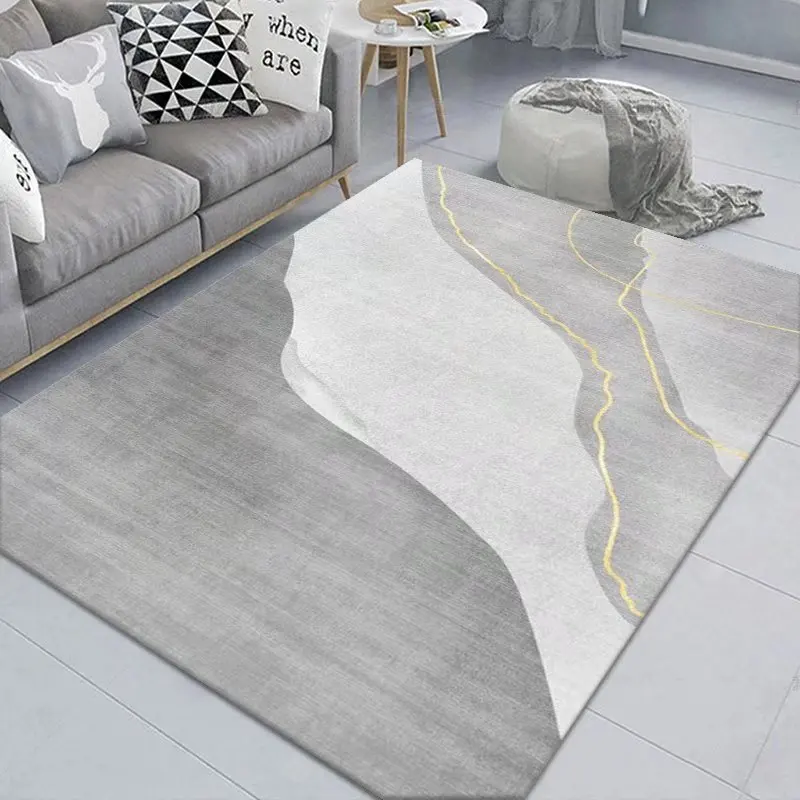 Minimalism Rooms Decoration Carpet Light Grey Living Room Carpets Hall Sofa Large Area Rug Bedroom Cloakroom Floor Mat Anti Slip 3