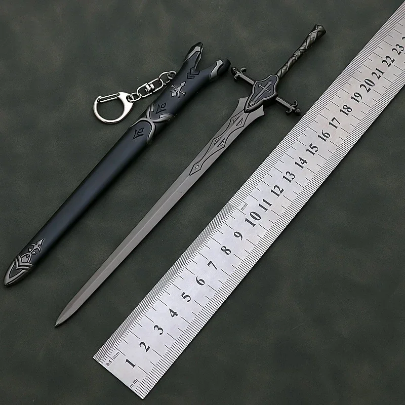 Fate/stay Night Anime Peripheral Weapon Siegfried Balmunk Dargon Altria Pendragon 22cm Uncut Metal Weapon Model Ornament Boy Toy cosplay sword cosplay prop cosplay toy