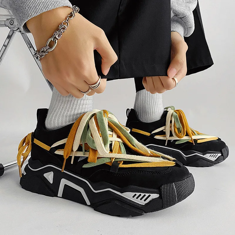 

Korean Fashion Shoes Personality Cool Shoes Men Casual Sneaker Male Athletic Shoe Sports Shoes basketball Shoes women