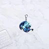 Game Chibis Cartoon Keychains for Accessories Bag Shadow Milk Pure Vanilla Mystic Flour Candy Apple Cookie Keyrings Kids Gift 3