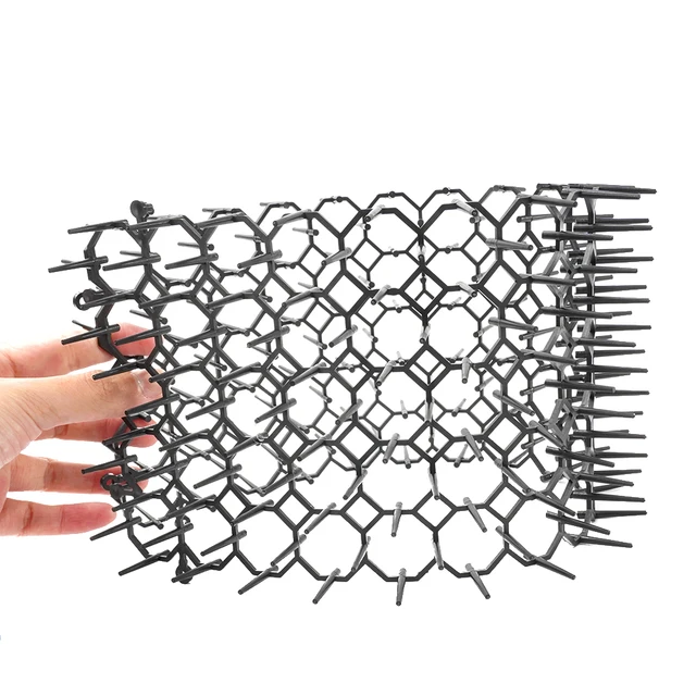 13X49Cm-Es Kerti Macska Cat Scat Mat-Macska Kutya Kártevő Műanyag Tüskék Csík Nettó Tüske Elrettentés - Image 3