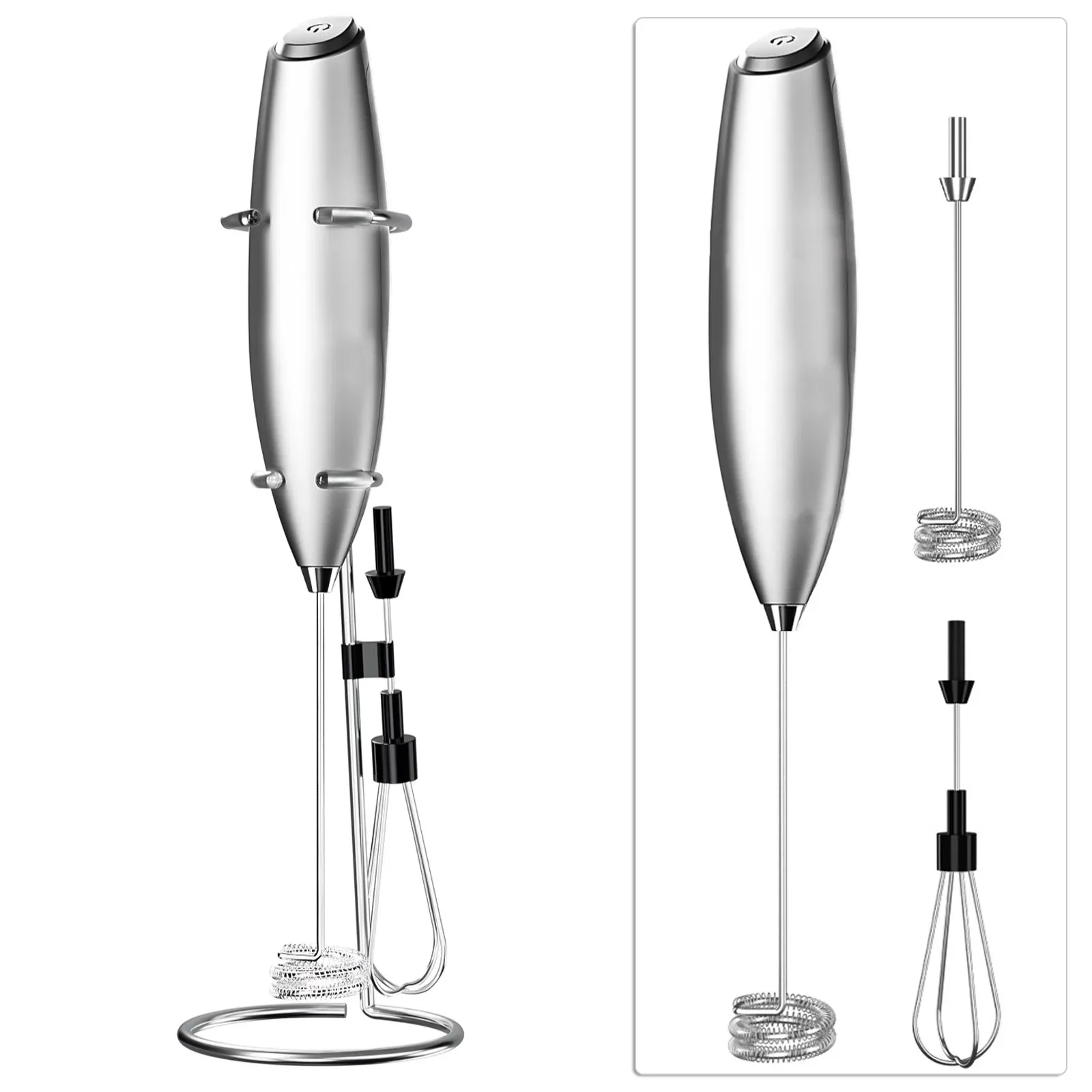 Milk Frother Electric Milk Frother Handheld Mini Whisk for Coffee Latte Cappuccino Kitchen Tools Household Essentials