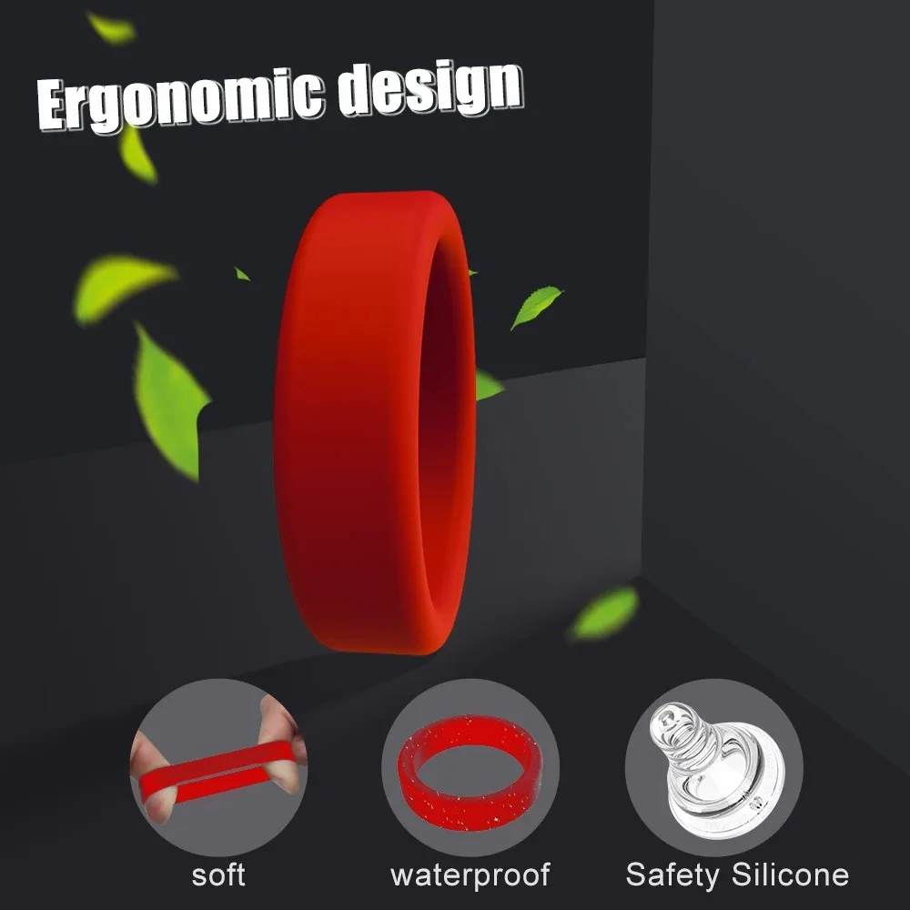 Men Penis Ring Silicone Cock Rings Male Lock Ejaculation Scrotal Ball Stretcher Sex Toys for Men