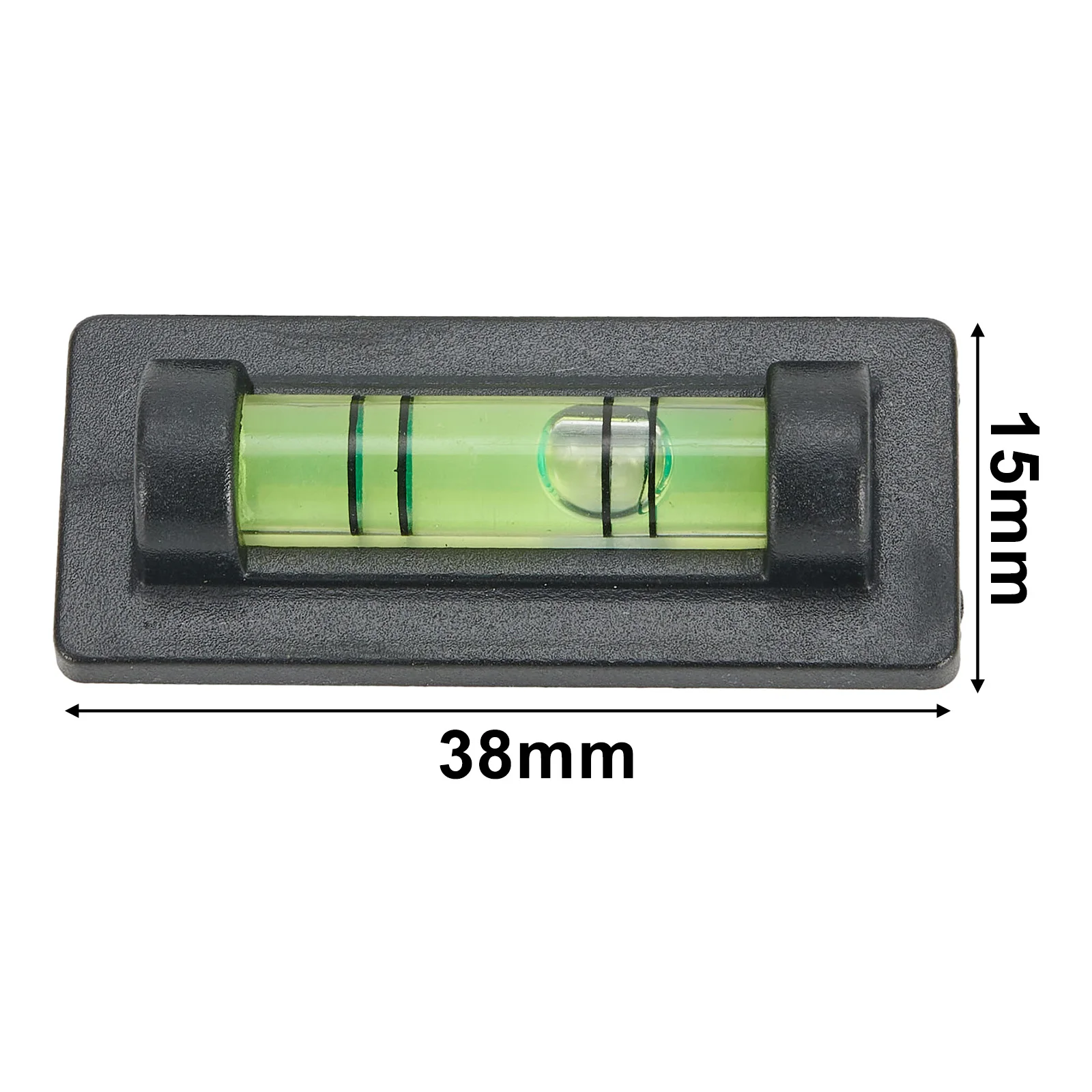 2/5x Flüssigkeitsstandsanzeige Mini-Blase für Wasserwaage zur täglichen Nivellierung unten magnetische horizontale Perlenhalterung Füllstandsanzeige – Detail 1