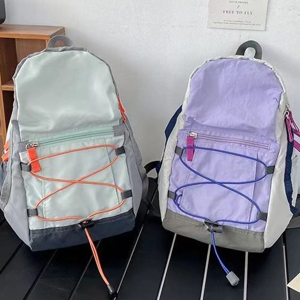 Mini zaino leggero alla moda Borsa a tracolla multifunzionale portatile Borsa da scuola di grande capacità per esterni - immagine 5