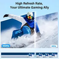 AHXJKA 23.8"Portable Monitor 350nits 100Hz 100%sRGB IPS Expand Office Display for PC Laptop Phone XBox Switch w/type-c mini HDMI - Image 2