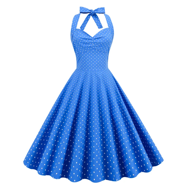 

Женское летнее облегающее платье в горошек, без рукавов