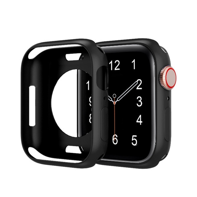 Case for Apple Watch Series 7 6 SE 5 4 3 44mm 40mm 45mm iwatch 42mm 38mm Silicone Cover Candy Color Screen Protector Shell