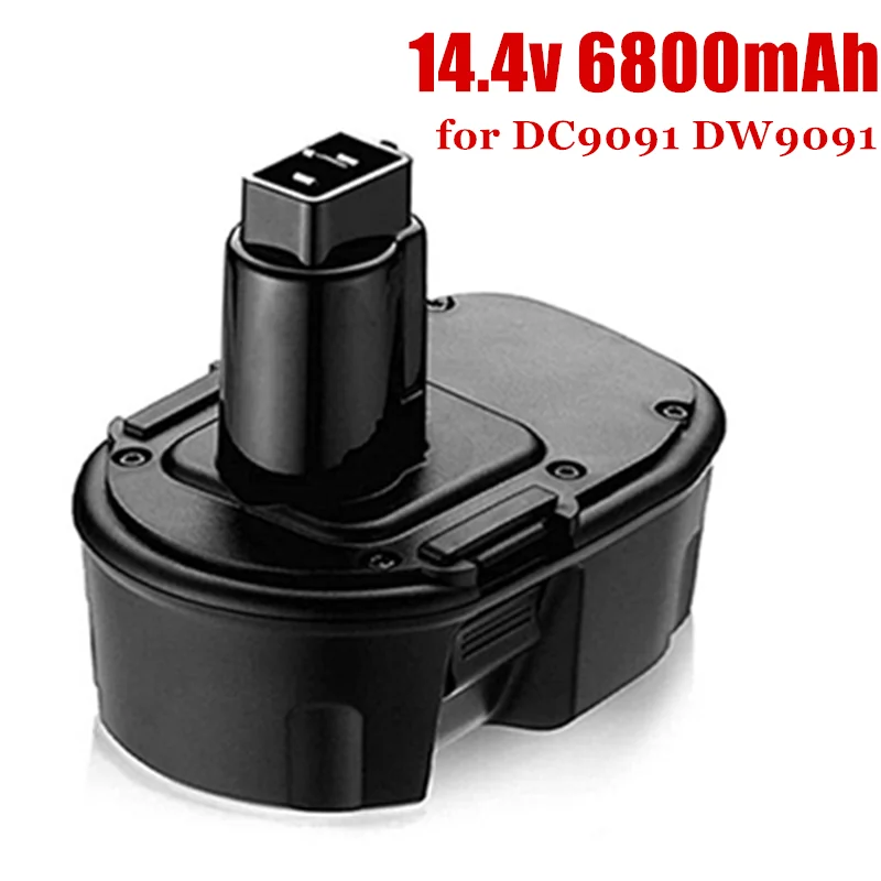 

14.4V Brushless Drill Driver Key Electric Screwdriver Replacement 6.8Ah 14.4Volt XRP Battery DC9091 DW9091 Rechargeable Battery