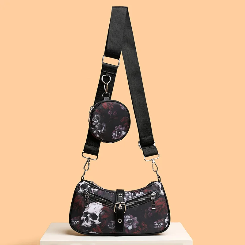 Women Fashion Shoulder Bag Gothic Punk Bag Cool Style Trendy Rock
