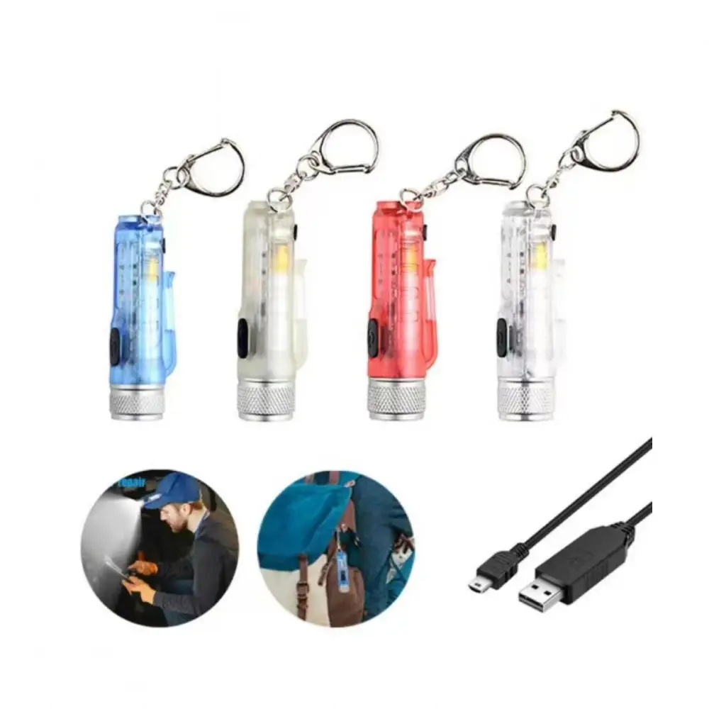 Type-C Charging Mini Flashlight Emergency Lamp Magnetic Attraction Keychain Light ABS Lightweight Portable Flashlight Camping led flashlight mini flashlight led flashlights camping light mini led flashlight led torch light