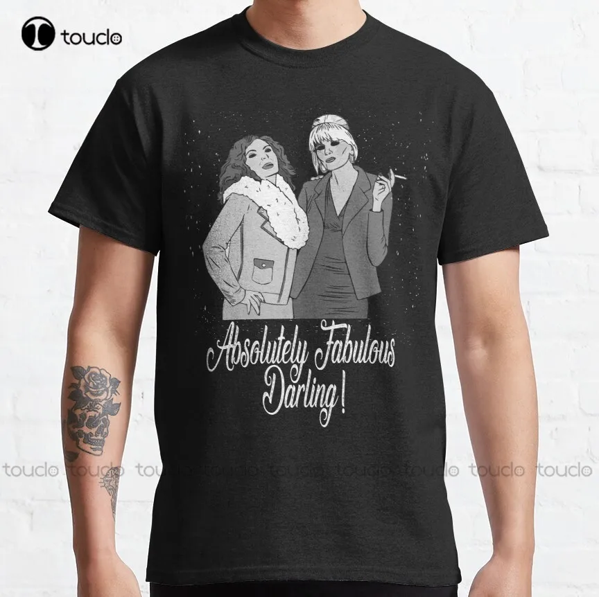 

Absolutely Fabulous Darling Classic T-Shirt Gym Shirts For Women Custom Aldult Teen Unisex Digital Printing Tee Shirt Classic
