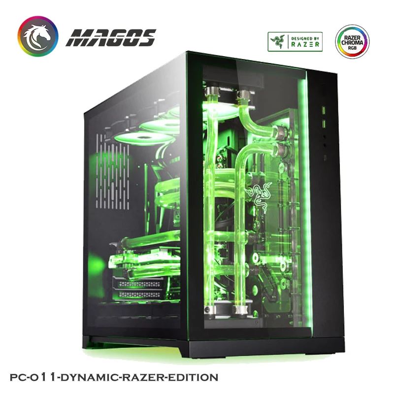 Razer O11 Dynamic ゲーミングケース PC-O11 Dynamic Razer Edition - Black Tempered Glass ATX