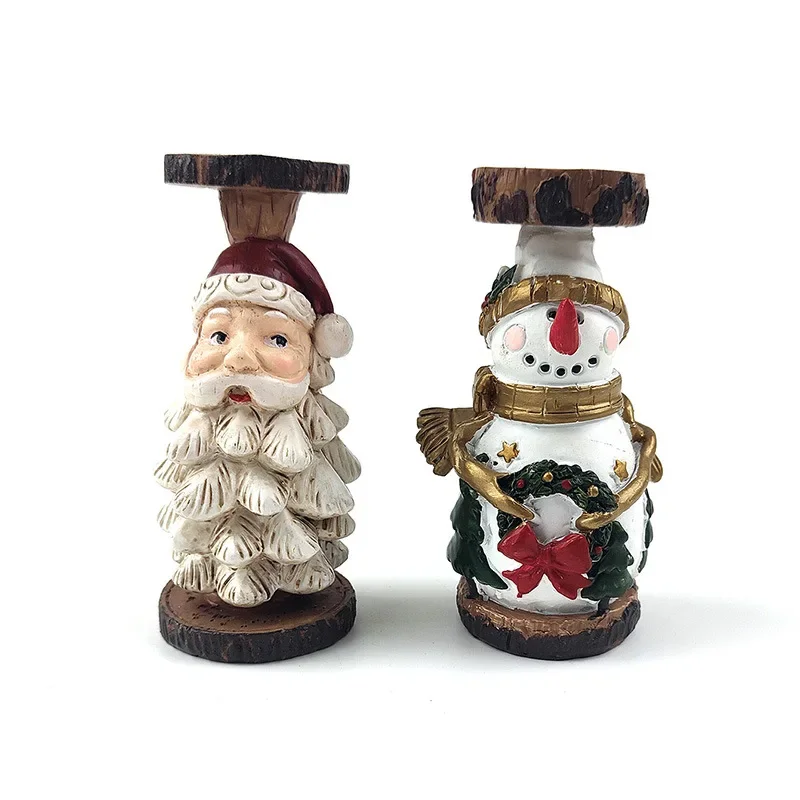 

Christmas Candle Holder Nutcracker Resin Craft Tealight Candle Holder Nutcrackers Christmas Vintage For Dinner Table Fireplace