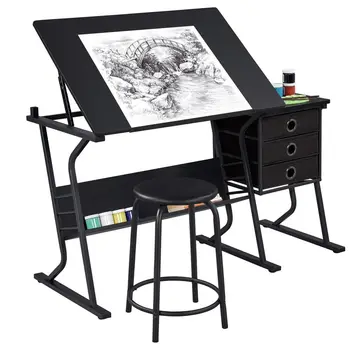 Adjustable Drafting Art Desk 1