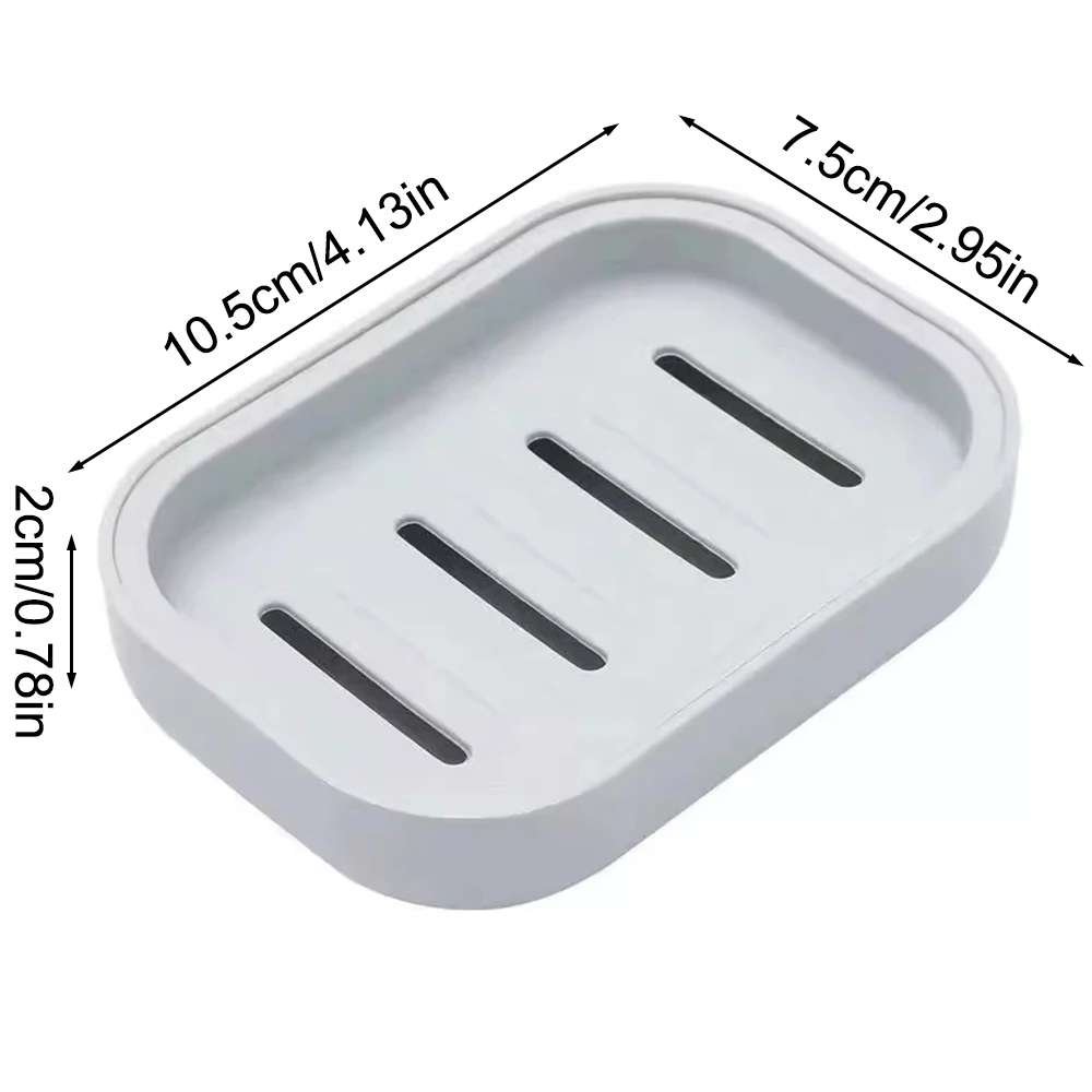 Soap Box 1PC/2PCS Thickened Plastic Square Double With Lid For Shower Bathroom Kitchen