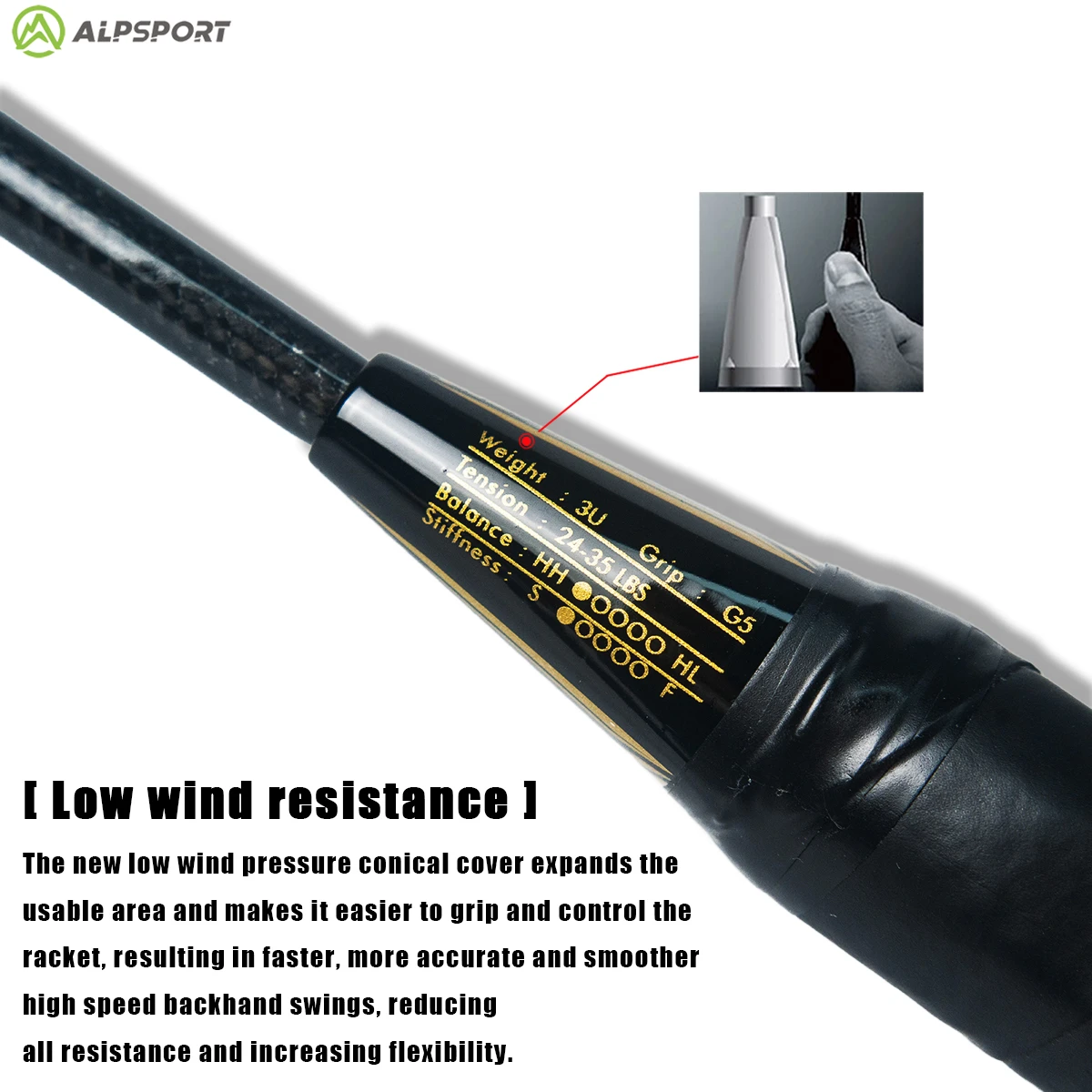 3U Offensive Accept pounds 90g T800 badminton racket Professional carbon fiber badminton racket