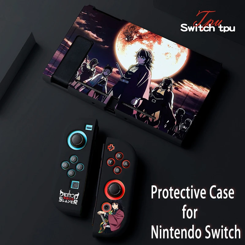Anime Funda Nintendo Switch OLED Protective Case Soft TPU White Cover  JoyCon Controller Game Housing Switch