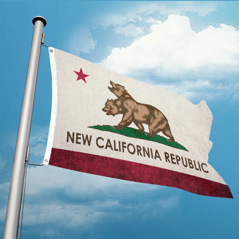 希少！CALIFORNIA REPUBLIC BANNER ヴィンテージ S292069bb220b488b883597c0f7dce