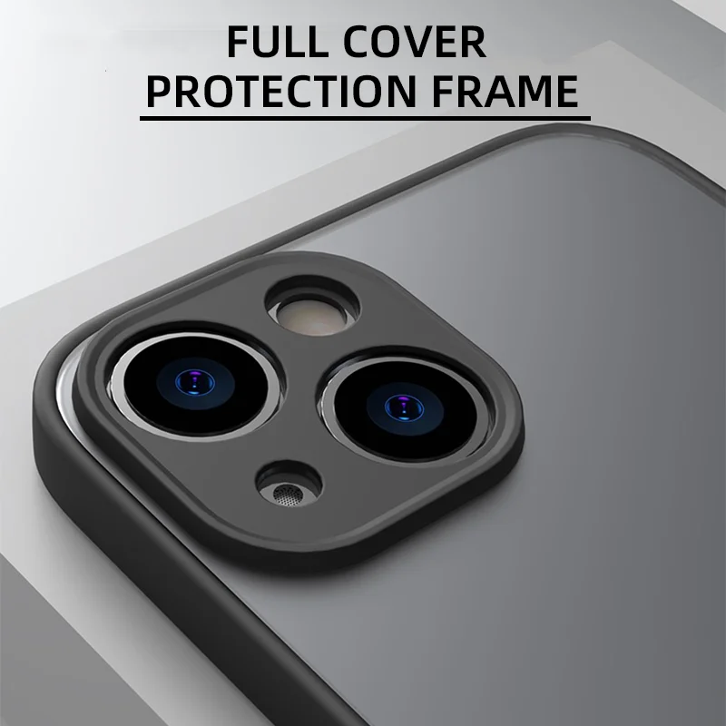 Premium Shockproof Armor Matte Case - Luxury Silicone and Hard PC Cover