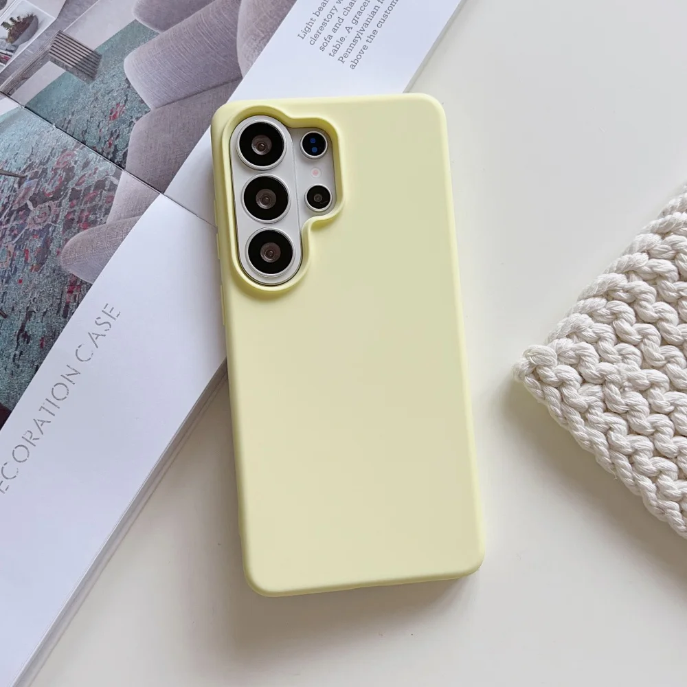 Matte Liquid Silicone Slim Shockproof Case - Candy Solid Color Cover