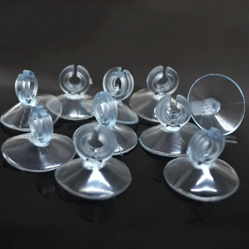 HALJIA 10 STKS 23mm Aquarium Aquarium Zuignappen Luchtvaartmaatschappij Luchtlijn