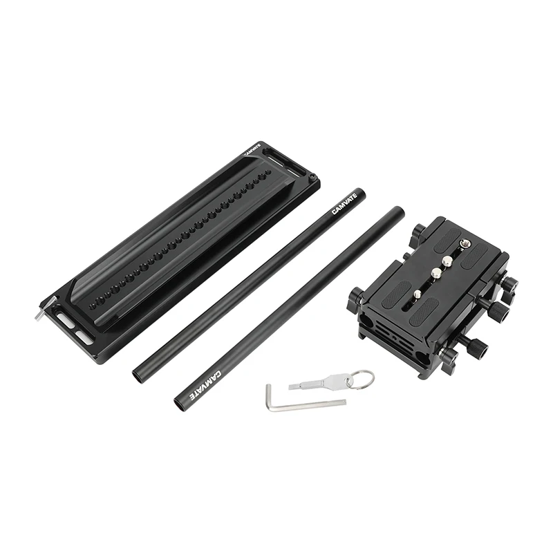 Camvate-arri Dovetail Placa Clamp Grupo qr Deslizante Baseplate 15 Milímetros Estúdio Varas para Dslr Câmera Rig Ombro Tripé Cabeça 12 - Image 2