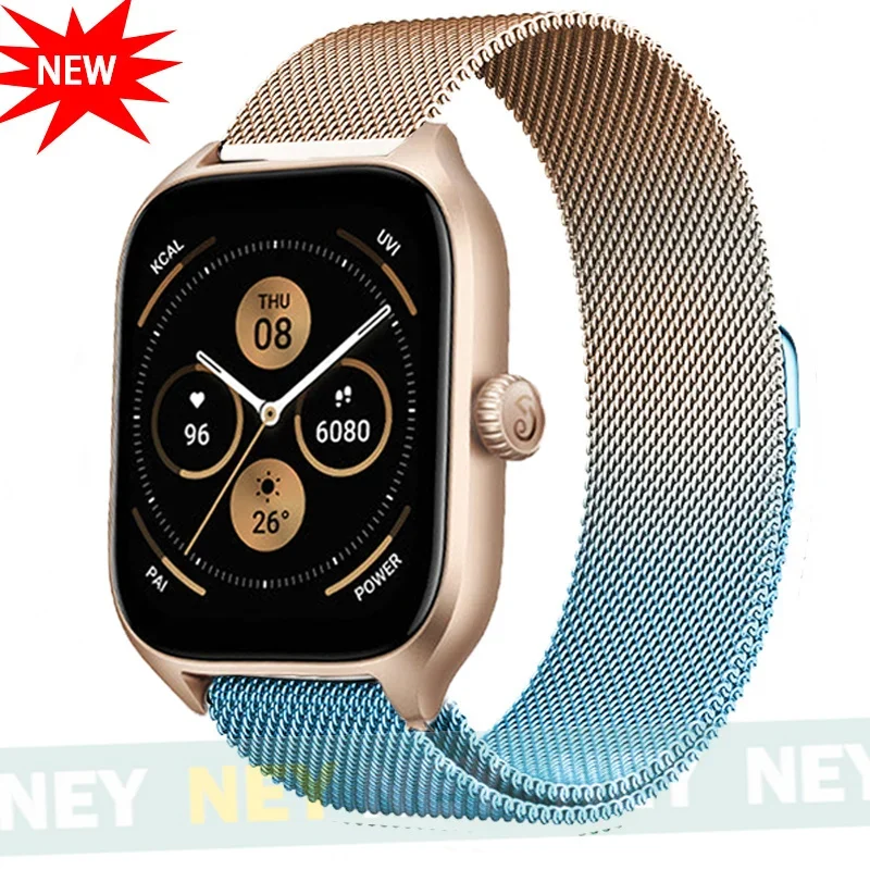 Elegant Milanese Loop Metal Bracelet Watch Band, 20mm/22mm, Universal Fit